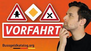 Vorfahrtsschilder - So regeln sie die Vorfahrt!  - Tipps für die Fahrschule von bussgeldkatalog.org