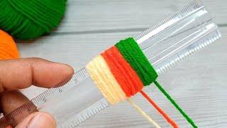 3 Superb Woolen Yarn Flower making ideas with Scale | Easy Sewing Hack