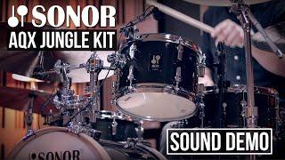 Sonor drums AQX Jungle Set sound demo with Agean Treasure Jazz cymbals