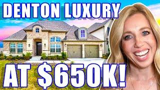 $650K AFFORDABLE LUXURY Living In Denton Texas 2024 | Denton TX Homes | Dallas TX Suburbs