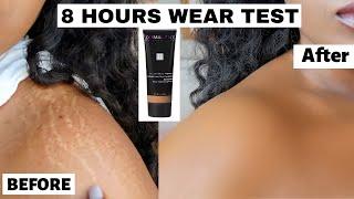 HOW TO COVER STRETCH MARKS ON ARMS WITH MAKEUP | DERMABLEND LEG & BODY MAKEUP