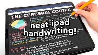 how to write neater on the iPad!! 