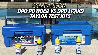 TAYLOR DPD powder VS DPD liquid comparison | Swimming Pool Water Test Kits