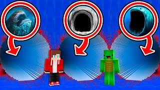 MAIZEN: JJ and Mikey Found Longest Bloop El Maja Sea Eat Tunnel Story - Minecraft Animation JJ&Mikey