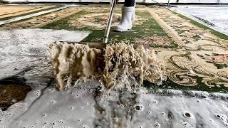 The best foam scraping compilation #satisfying #satisfyingrugcleaning #asmr