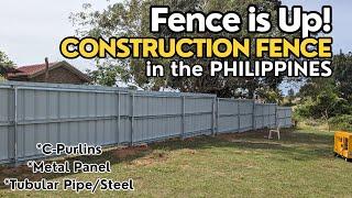 Building a metal fence in the Philippines - Fence is UP!