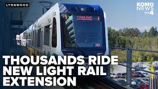 Lynnwood light rail extension sees thousands of riders during inaugural weekend