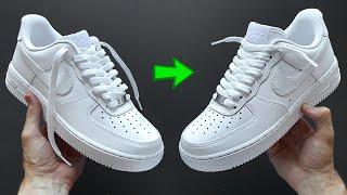 HOW TO LACE NIKE AIR FORCE 1 LOOSE (FOR LONG LACES)