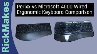 Perixx vs Microsoft 4000 Wired Ergonomic Keyboard Comparison