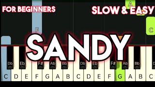 THE CARPENTERS - SANDY | SLOW & EASY PIANO TUTORIAL