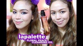 LAPALETTE BEAUTY FLORAL PEACE CLEANSING OIL DEMO - candyloveart