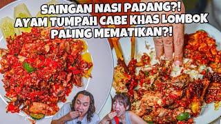 AYAM TUMPAH CABE SETAN KHAS LOMBOK DI UWEK KE NASI MATAH! RARE! GAAKAN NEMU DITEMPAT LAIN