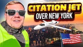 Cessna Citation VFR over NEW YORK in a Jet