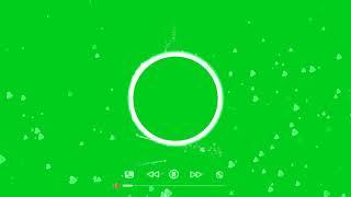 New Visualizer with particles,gif and time bar green screen spectrum