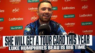 " SHE'S OBVIOUSLY THE BIG TIME" LUKE HUMPHRIES SAYS BEAU WILL GET A TOUR CARD THIS YEAR