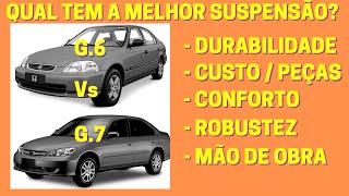 Honda Civic G6 e G7 de 1998 a 2005 - Qual Tem Melhor Suspensão ( Durabilidade, Custo das Peças, etc)