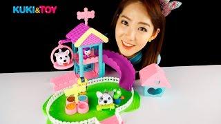 [쿠키토이]티나의 츄비 퍼피스 강아지 놀이터 세트 장난감 놀이