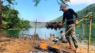 60 H Sống Trong Rừng Săn Tìm Cá Lớn || camping and fishing in the forest