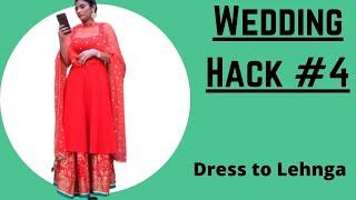 Lehenga Wedding Hack @Aanchaltyagi #shorts #weddinghackshorts #aanchalshorts