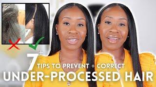 Too Much TEXTURE!?! Prevent and Correct UNDER-PROCESSED Relaxed Hair (Thank me Later!)| Relaxed Hair