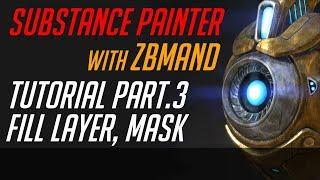 Substance painter with zbmand_#Turorial part 3 -  Fill layer, Mask