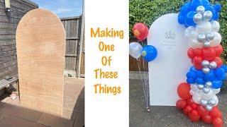 DIY Wooden Backdrop Decoration Arch