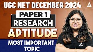 UGC NET December 2024 Paper 1 Research Aptitude Most Important Topic By Prerna Ma'am