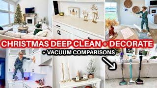 2024 CHRISTMAS CLEAN & DECORATE WITH ME | COZY CHRISTMAS | CHRISTMAS DECOR DEEP CLEANING MOTIVATION