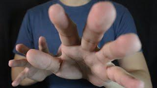 ASMR Hand movements/ Face touching and Repeating ''Go To Sleep''