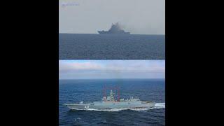 Russian Frigate Admiral Gorshkov Possibly On Fire! Near Port of Tartus