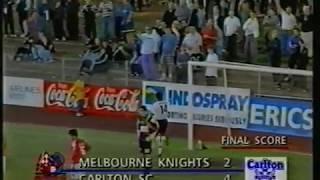 NSL 1997-98 Melbourne Knights vs Carlton 2-4