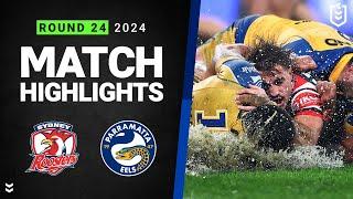 NRL 2024 | Roosters v Eels | Match Highlights