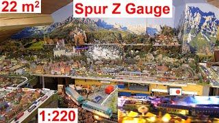 Märklin Gauge Z Attic Paradise 22 m² in 1:220 – 5 great Mini-Club layouts by Kurt Feilke