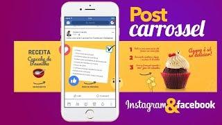 Como criar Post Carrossel ou Foto Panorama no Instagram e Facebook?