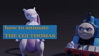 how to animate the CGI Thomas armature rig in BLENDER TUTORIAL PART 2 (model link in description.)