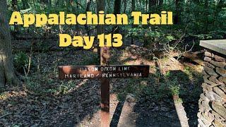 Appalachian Trail 2024 Day 113: Over the Mason Dixon Line to Rocky Mountain Shelters