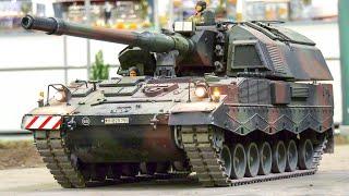 BIG SCALE RC MODEL TANKS, HEAVY WEIGHT RC MILITARY VEHICLES IN FAIR PRESENTATION!! RC ARMY TRUCK