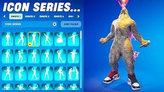 ALL NEW FORTNITE ICON SERIES DANCES & EMOTES!