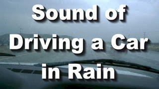 Rainy Day Drive Long "Sleep Sound" Driving a Car in Rain Sound