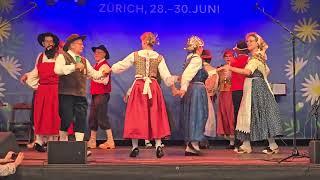 Eidgenössisches Trachtenfest 2024 in Zürich ZH  2/4  Bühne im Bahnhof/Gruppo Canzoni Ticinesi