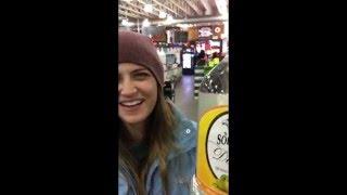 Guy pun-ishes girlfriend at liquor store