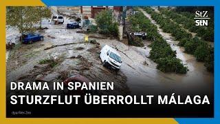 Nächster Flut-Schock in Spanien | Dramatische Bilder aus Málaga