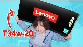 Best Curved Monitor for Productivity - Lenovo ThinkVision T34w-20