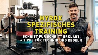 HYROX SPEZIFISCHES TRAINING - HYROX Workout ohne Laufen - Skill & Cardio Training für HYROX