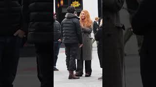 Justin Baldoni And Blake Lively At The ''It Ends With Us'' Set In New Jersey - 16 Jan 2024