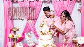 Sabeera 1st Birthday Highlights | 02.07.2022 | Skyline Studio