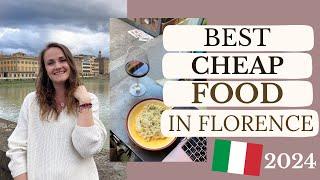 BEST CHEAP FOOD IN FLORENCE : SAVE MONEY WITH STREET FOOD