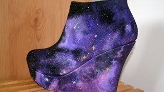 DIY NEBULA HEELS  | GALAXY SHOES - Christina Rotondo