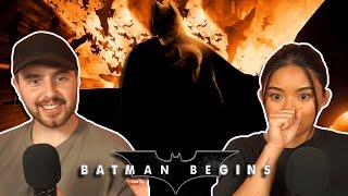 GIRLFRIEND FINALLY WATCHES *Batman Begins* - REACTION + REVIEW!