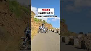 How to turn your Motorcycle Uphill #shorts #motorcycle